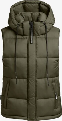 Khujo Bodywarmers Bodywarmer Eden Dames Kaki