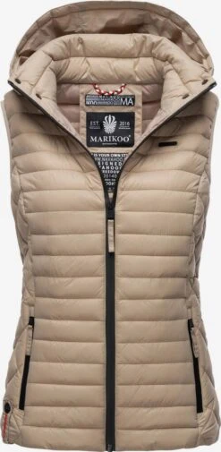 Marikoo Bodywarmers Bodywarmer Hasenpfote Dames Lichtbruin