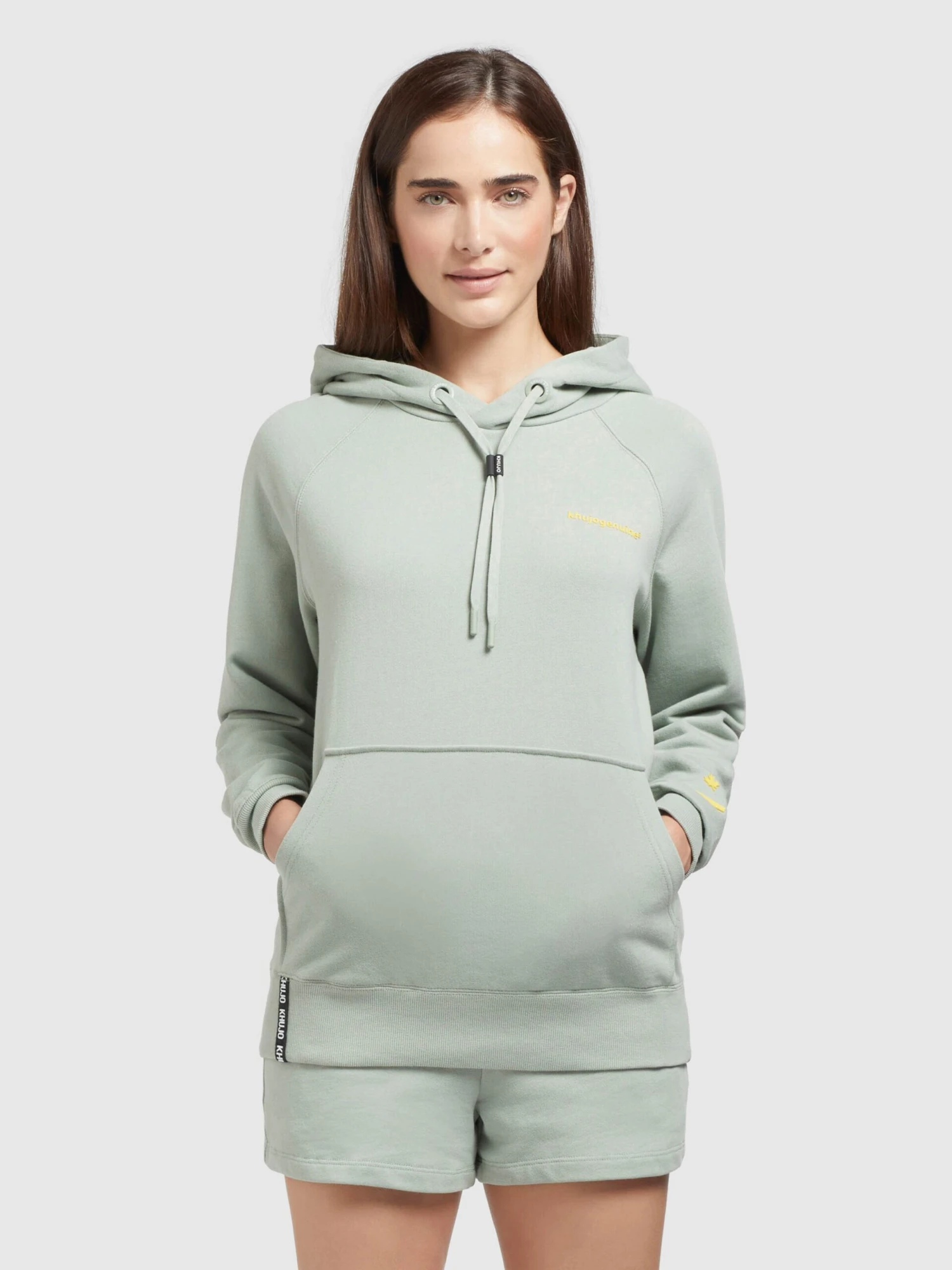 Khujo Hoodies Sweatshirt Odette Dames Mintgroen 2 Khujo Hoodies Sweatshirt Odette Dames Mintgroen - Afbeelding 2
