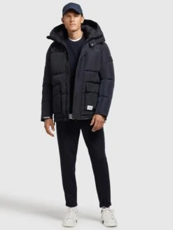 Khujo Winterjassen Winterjas Jedi Heren Donkerblauw -Kledinglijn Winkel 5f026283df78d66aeef6f37404d462b4