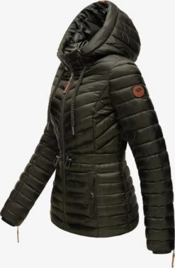 Marikoo Tussenjassen Tussenjas Aniyaa Dames Olijfgroen -Kledinglijn Winkel 5f54ba14ea78b6af0d66327427b9d92a