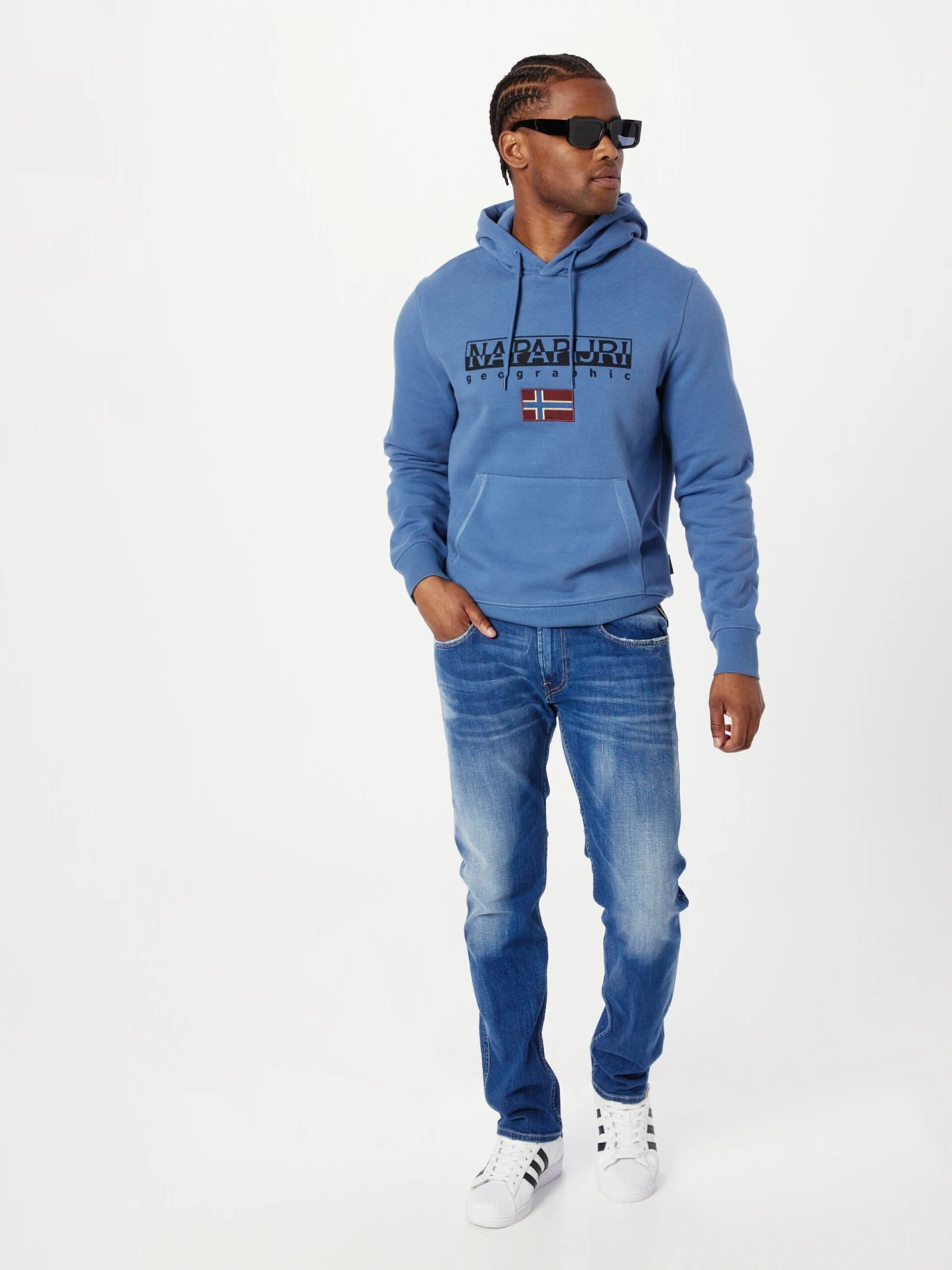 Napapijri Hoodies Sweatshirt AYAS Heren Blauw 5 Napapijri Hoodies Sweatshirt AYAS Heren Blauw - Afbeelding 5