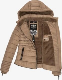 Marikoo Winterjassen Winterjas Amber Dames Beige -Kledinglijn Winkel 6121ed2db6ef882bd5e6f5e08993110c