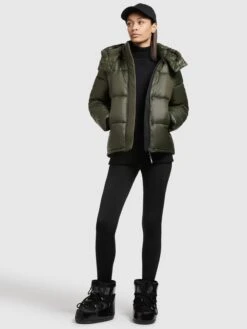 Khujo Winterjassen Winterjas Valona Dames Donkergroen -Kledinglijn Winkel 633ff81d13e124c20a685fb6f63902ba