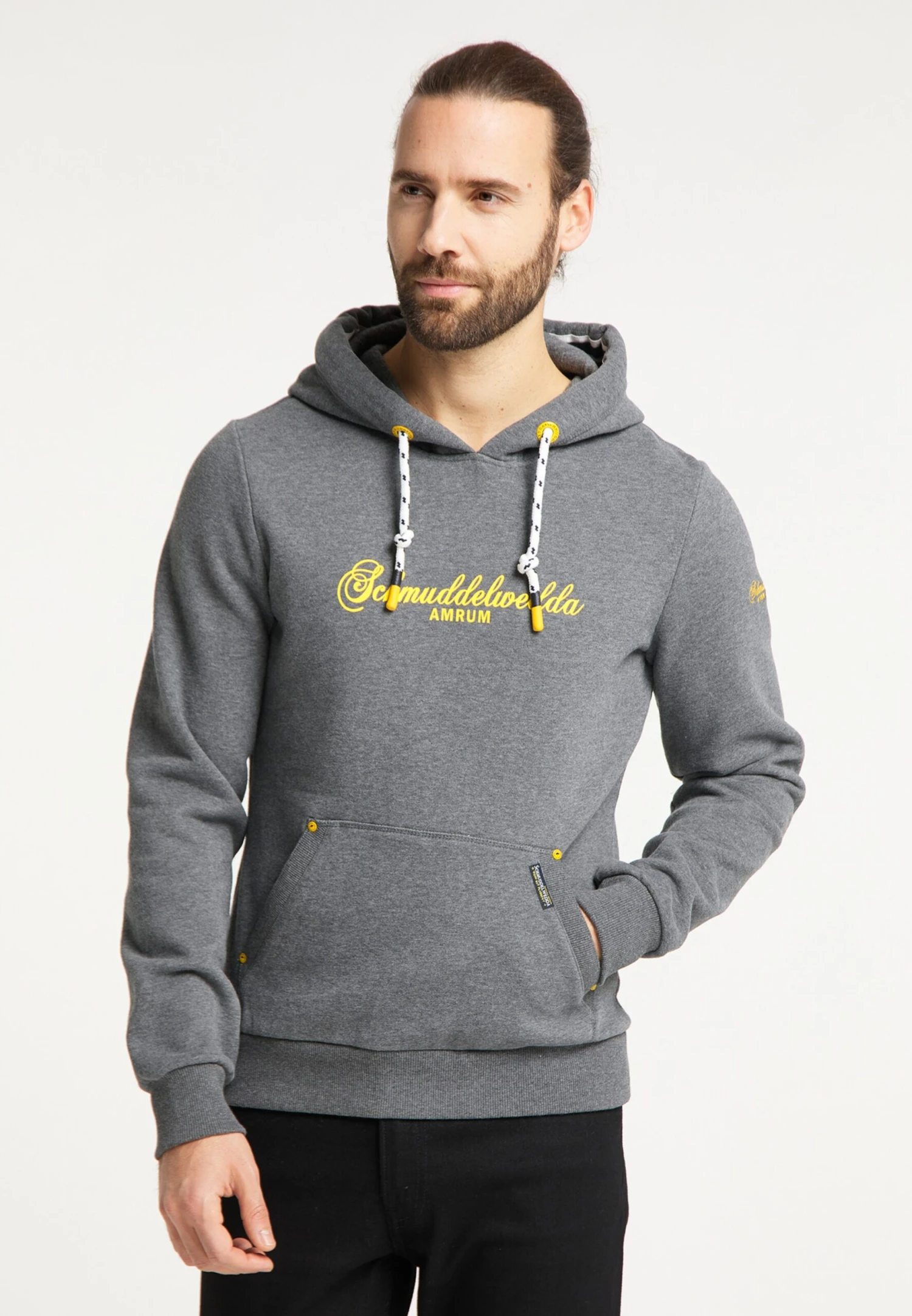 Schmuddelwedda Hoodies Sweatshirt Amrum Heren Grijs Gemêleerd 2 Schmuddelwedda Hoodies Sweatshirt Amrum Heren Grijs Gemêleerd - Afbeelding 2