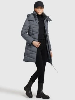 Khujo Tussenmantels Tussenmantel Fitt Light Dames Donkergrijs -Kledinglijn Winkel 63adea43ab58b347d972d673ebca64b2