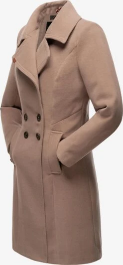 Navahoo Wintermantels Wintermantel Wooly Dames Beige -Kledinglijn Winkel 64f9255b760ee8531cf43ca57ea99b5e