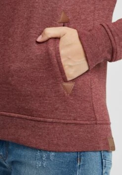 OXMO Hoodies Sweatshirt Vicky Hood Dames Rood / Bordeaux -Kledinglijn Winkel 6523dac700ed9883ab6620deb031eb9a