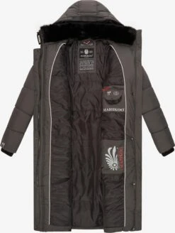 Marikoo Wintermantels Wintermantel Dames Antraciet -Kledinglijn Winkel 6931b06afee884fc1dea260475c4d51b