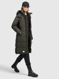 Khujo Wintermantels Wintermantel Cliv Dames Donkergroen -Kledinglijn Winkel 6a7a7bdb4f8299176cd26a4ae57d1dc6