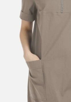 HELMIDGE Midi Jurken Jurk Dames Beige -Kledinglijn Winkel 6cde7aeb75035ea2167f13c87c408cd6