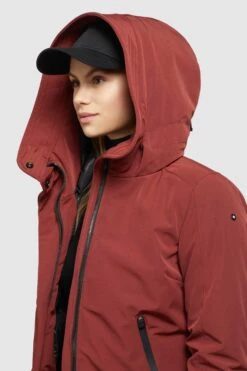Khujo Winterjassen Winterjas Viona 3 Dames Roestrood -Kledinglijn Winkel 6dddd7ee9b38c2ddc979d437ac5578ed