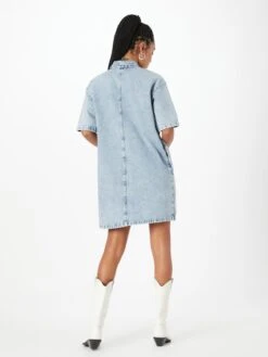 Mustang Blousejurken Blousejurk Perry Dames Blauw -Kledinglijn Winkel 6df231a8643a416e32371ee7ff9ae9f1