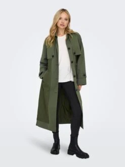 ONLY Trenchcoats Tussenmantel Dames Groen -Kledinglijn Winkel 6f61cee0807c9a15640fcac9fc5b3876