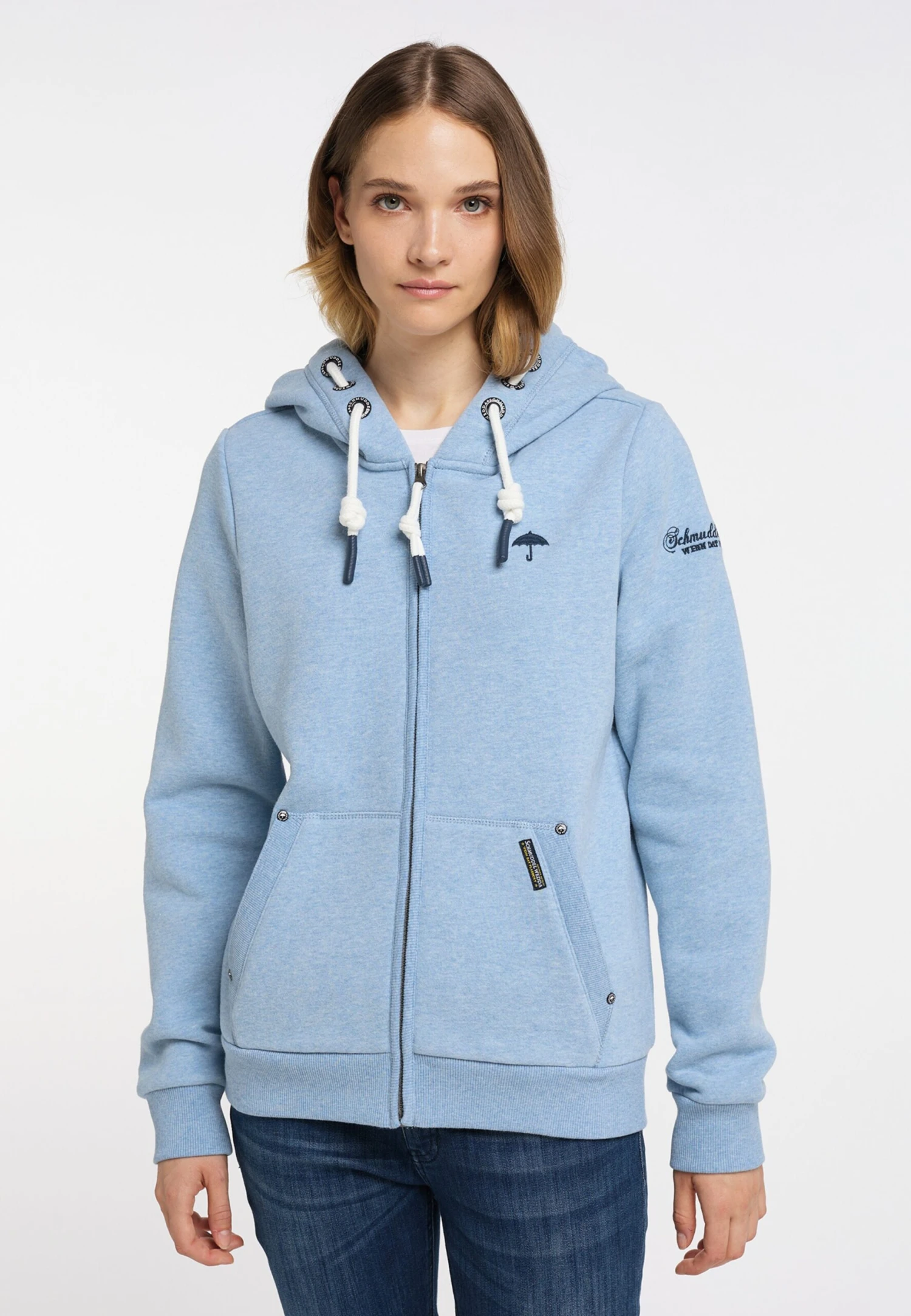 Schmuddelwedda Sweatvesten Sweatvest Dames Navy / Blauw Gemêleerd 2 Schmuddelwedda Sweatvesten Sweatvest Dames Navy / Blauw Gemêleerd - Afbeelding 2