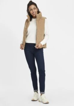 OXMO Bodywarmers Bodywarmer Videma Dames Bruin -Kledinglijn Winkel 76420be592fc63da67a09f88d6ad729f