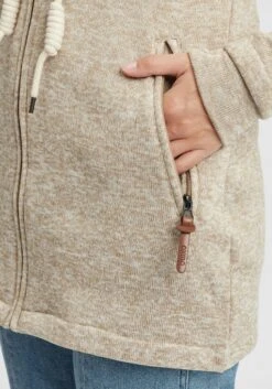 OXMO Sweatvesten Sweatvest Thora Dames Sand 11 OXMO Sweatvesten Sweatvest Thora Dames Sand -Kledinglijn Winkel 7d5630bb97100991cfebe35266fcd571