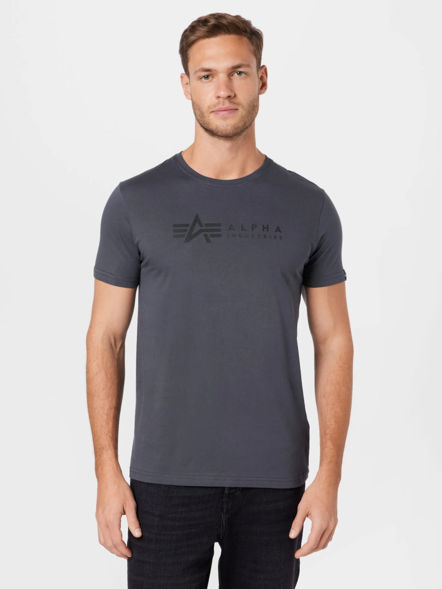 Alpha Industries T-shirts Shirt Heren Grijs 2 Alpha Industries T-shirts Shirt Heren Grijs - Afbeelding 2