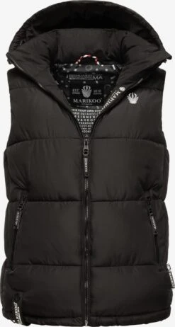 Marikoo Bodywarmers Bodywarmer Eisflöckchen Dames Zwart -Kledinglijn Winkel 801eb2384aaab81605c3815180c112c9