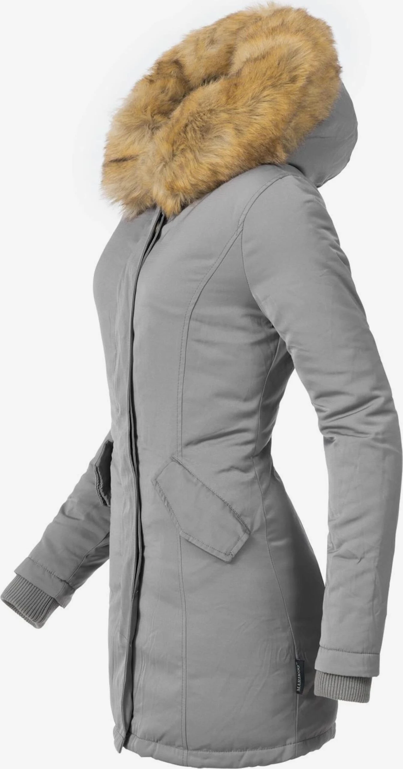 Marikoo Parkas Winterparka Karmaa Dames Grijs 3 Marikoo Parkas Winterparka Karmaa Dames Grijs - Afbeelding 3