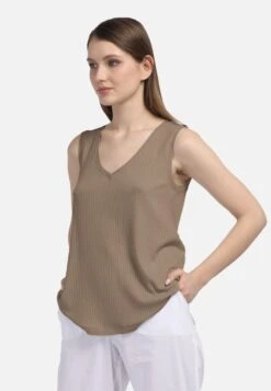 HELMIDGE Mouwloze Shirts Top Dames Beige 9 HELMIDGE Mouwloze Shirts Top Dames Beige -Kledinglijn Winkel 820140c73afda217c1ee0764b2e14dfa