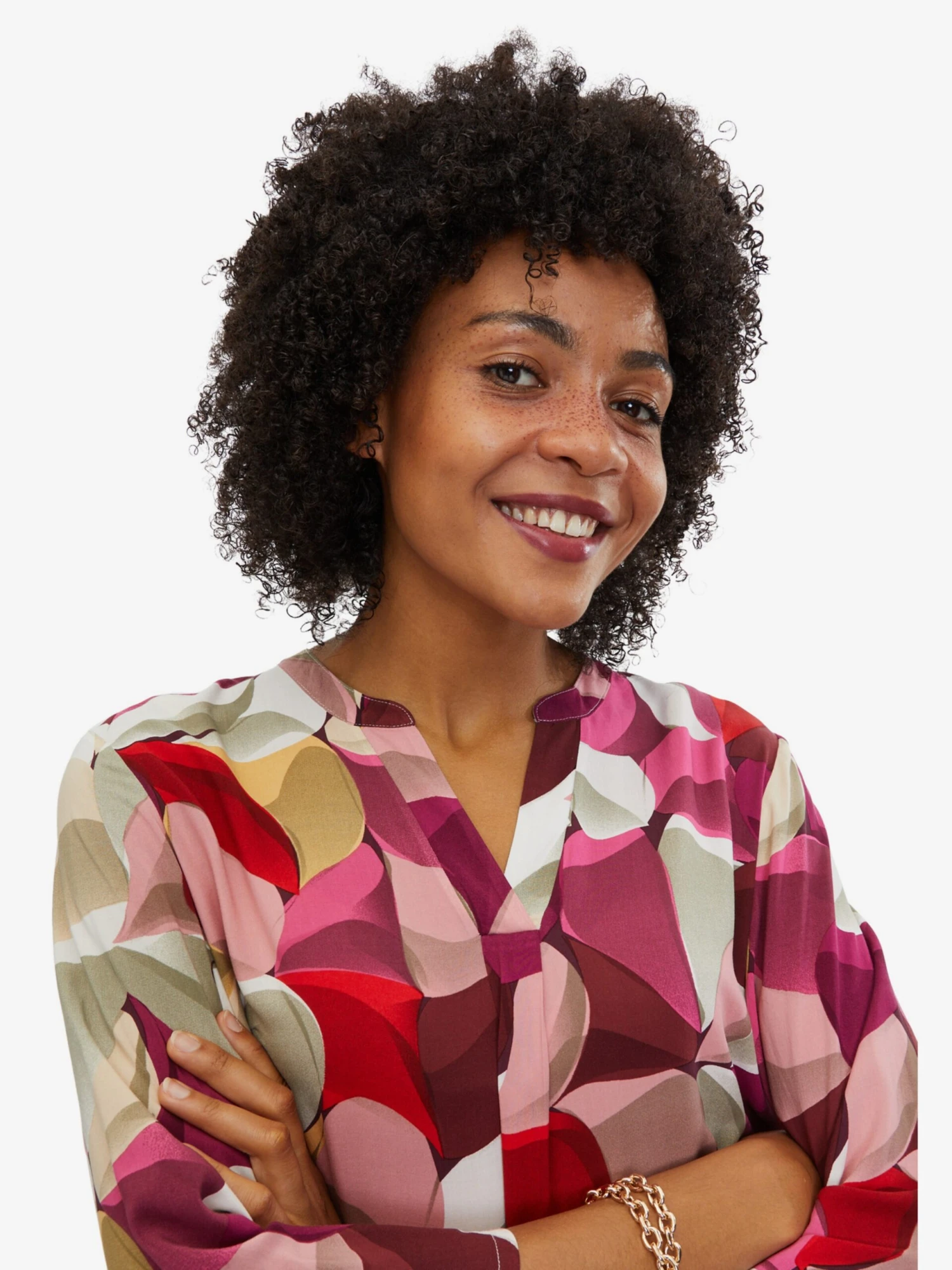 CARTOON Blouses Met Korte Mouw Blouse Dames Fuchsia 6 CARTOON Blouses Met Korte Mouw Blouse Dames Fuchsia - Afbeelding 6