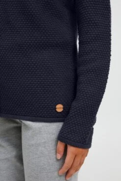 OXMO Vesten Gebreid Vest Helga Dames Marine -Kledinglijn Winkel 83e01af07453542c8c97395a47c74f94