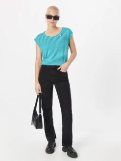 Ragwear T-shirts Shirt TULSA Dames Lichtblauw -Kledinglijn Winkel 87ba7a9728830ca894f1527085dded26