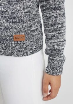 OXMO Vesten Gebreid Vest Dames Blauw / Grijs -Kledinglijn Winkel 887bda86e79f0a0d50aa808d3fe08779