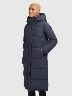 Khujo Wintermantels Wintermantel TIONE Dames Navy -Kledinglijn Winkel 8b00b84599f2ec07e8058ab3c038025f