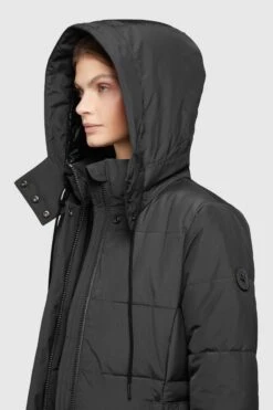 Khujo Wintermantels Wintermantel Cliv Dames Zwart -Kledinglijn Winkel 8b39a0852b9989a5a880192b042b362a