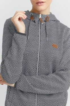 OXMO Outdoor Jassen Fleece Jas Pebbles Dames Grijs -Kledinglijn Winkel 8cda143c101694d1e5e5c577540bb2bb
