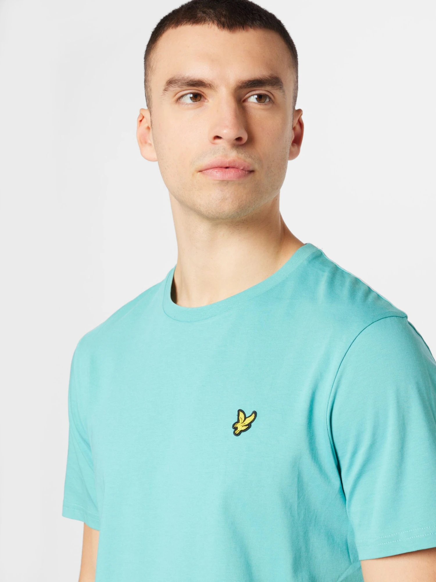 Lyle & Scott T-shirts Shirt Heren Aqua 2 Lyle & Scott T-shirts Shirt Heren Aqua - Afbeelding 2