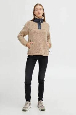 OXMO Truien Trui ELINA Dames Beige -Kledinglijn Winkel 94e47fea0cede1c24cff48bcc68265de