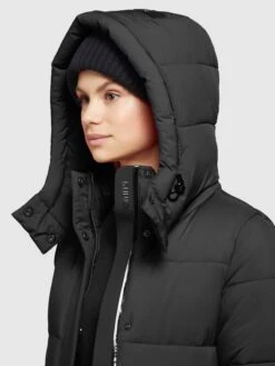 Khujo Wintermantels Wintermantel EMORIA MATT Dames Zwart -Kledinglijn Winkel 97bc7212f7163d7b9bd1d5b9e2ee03ce