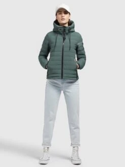 Khujo Tussenjassen Tussenjas Lovina4 Matt Dames Smaragd -Kledinglijn Winkel 996b4e0f2c5b24e3adab364a44dcf8c5