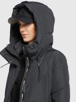 Khujo Wintermantels Wintermantel Elvita Dames Donkerblauw -Kledinglijn Winkel 9a7039179493ac8ea0e813e93641d192