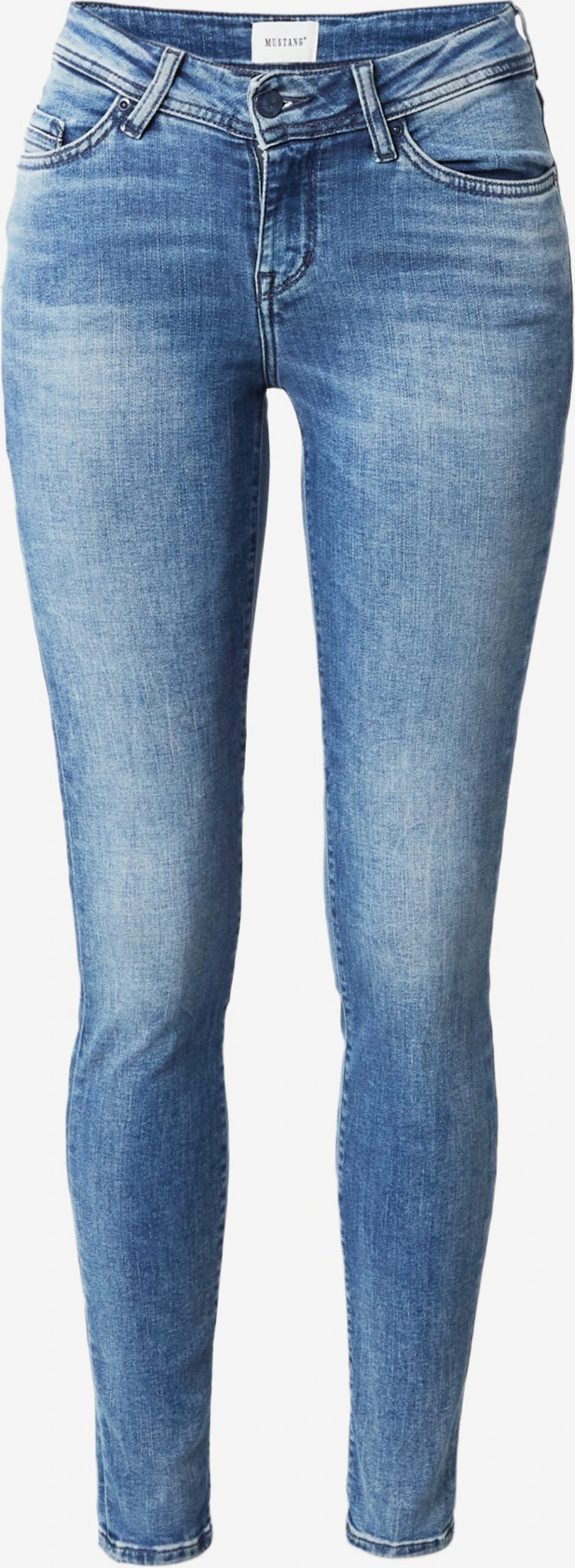 Mustang Jeans Skinny Jeans Jasmin Dames Blauw 1 Mustang Jeans Skinny Jeans Jasmin Dames Blauw