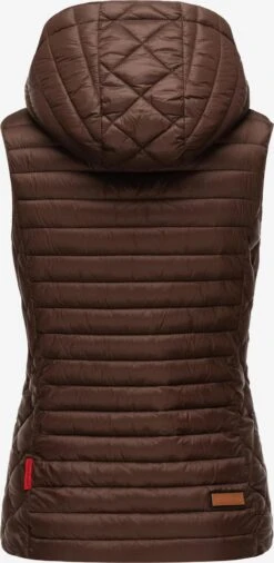 Marikoo Bodywarmers Bodywarmer Hasenpfote Dames Chocoladebruin -Kledinglijn Winkel 9ed842765b0be5f9d4cfe4493dbe495a