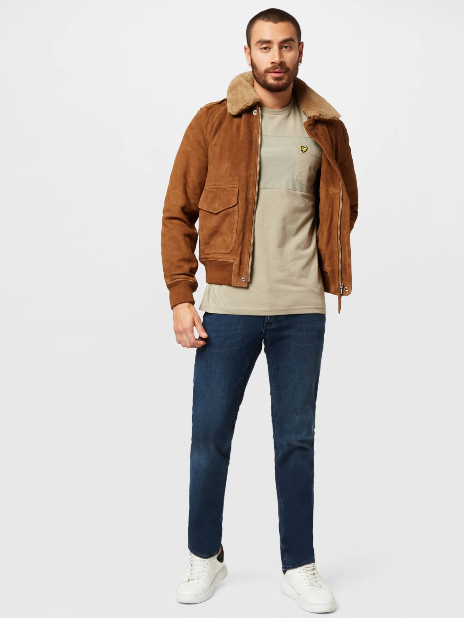 Lyle & Scott T-shirts Shirt Heren Kaki / Lichtgroen 5 Lyle & Scott T-shirts Shirt Heren Kaki / Lichtgroen - Afbeelding 5