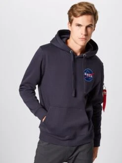 Alpha Industries Hoodies Sweatshirt Heren Blauw / Donkerblauw -Kledinglijn Winkel a0a5302f24cee6cda2cc906df10321b0