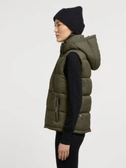 Khujo Bodywarmers Bodywarmer Eden Dames Kaki -Kledinglijn Winkel a31c2ffd6d712dabbcffe8c55149fc74