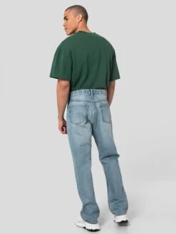 WEEKDAY Straight Regular Jeans Space Seven Blue Heren Blauw -Kledinglijn Winkel a3946115a2503aa617dacf79c4e3a8cf