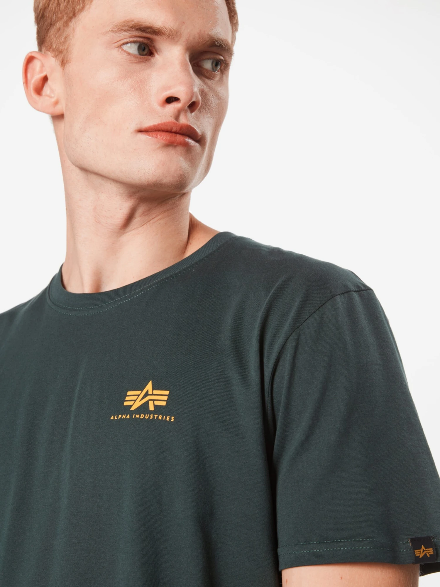 Alpha Industries T-shirts Regular Fit Shirt Heren Smaragd 2 Alpha Industries T-shirts Regular Fit Shirt Heren Smaragd - Afbeelding 2