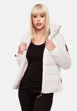 Marikoo Winterjassen Winterjas Sole Dames Wit -Kledinglijn Winkel a8520600ca340d675185cf64136bd9e3