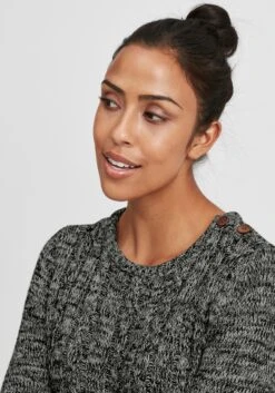 OXMO Fijngebreide Truien Trui Phia Dames Antraciet -Kledinglijn Winkel a9116784a57566cd3b52f1dfa047e488