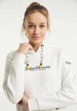 Schmuddelwedda Hoodies Sweatshirt Dames Wolwit -Kledinglijn Winkel a926f7a7597e97891059c7054b764bc8