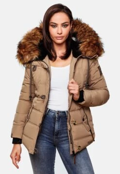 Navahoo Winterjassen Winterjas Zoja Dames Taupe -Kledinglijn Winkel abe72ae6ed9646a9a76c7f8e8a50bbf7