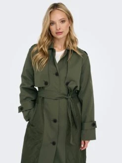 ONLY Trenchcoats Tussenmantel Dames Groen -Kledinglijn Winkel ae4bafdf2e8d0014441a05aeac39b5e1