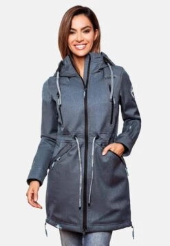 Marikoo Parkas Tussenparka Dames Blauw -Kledinglijn Winkel b364175ad438903f1c94d490f25b42df